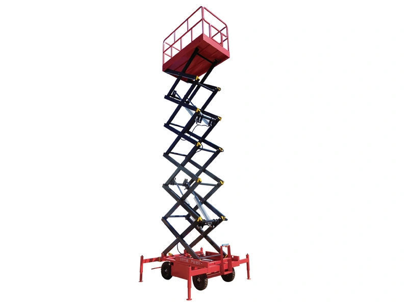 HSCY Red 4-18 m Mobile Scissor Lift